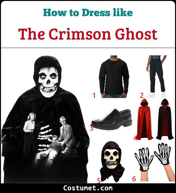 The Crimson Ghost Costume for Cosplay & Halloween