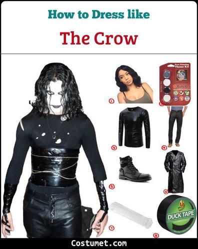 The Crow Costume for Cosplay & Halloween 2023
