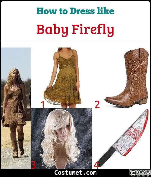 Baby Firefly The Devils Rejects Costume for Cosplay & Halloween