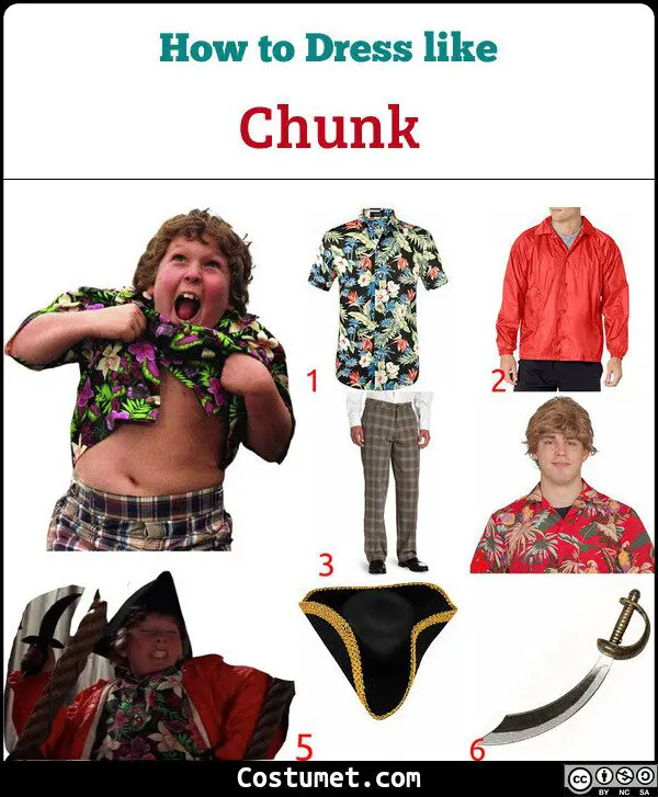 Chunk (The Goonies) Costume for Cosplay & Halloween