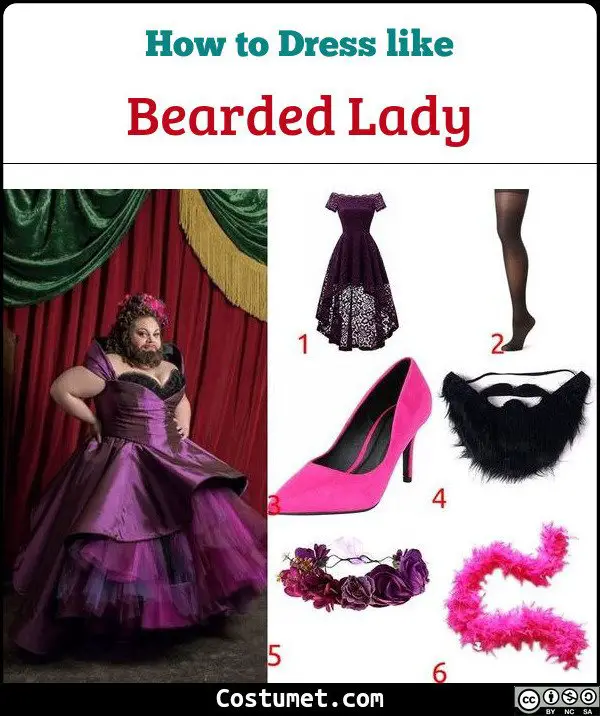 Bearded Lady Costume for Cosplay & Halloween