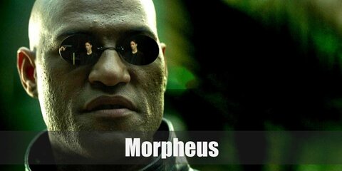 Morpheus’s costume is a black collared dress shirt, a purple vest, black pants, a gold tie, and a long black trench coat. Morpheus is a great leader who has strong faith.