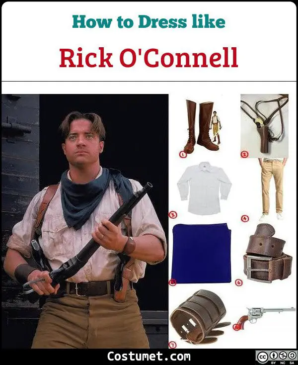 Rick O Connell Costume for Cosplay & Halloween