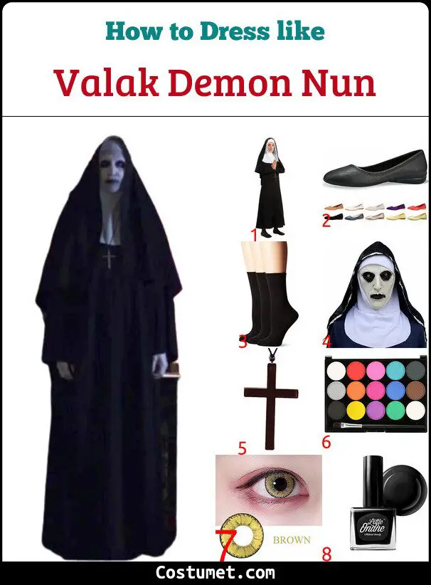 Valak Demon Nun Costume for Cosplay & Halloween
