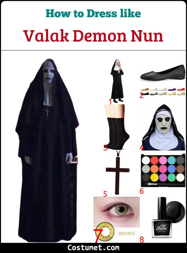 27 Top Photos The Nun Movie Costume : Men Deluxe Adult The Nun Movie Conjuring Demon Halloween Costume Clothing Shoes Accessories