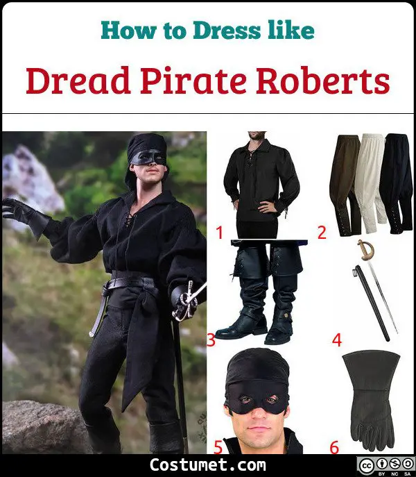 Dread Pirate Roberts Costume for Cosplay & Halloween