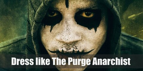  The Purge Anarchy mob costumes are suddenly intimidating and dangerous because of their masks and weapons. Who knew a hoodie can look so scary? 