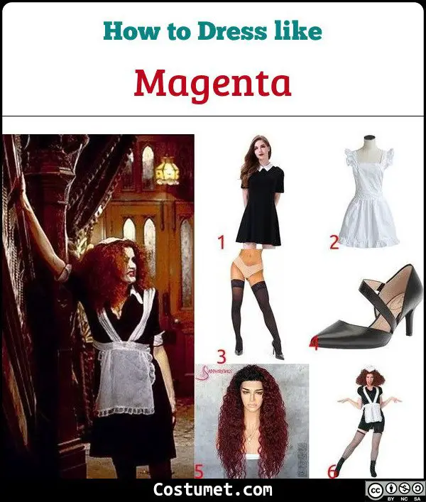 Magenta The Rocky Horror Picture Show Costume for Cosplay & Halloween