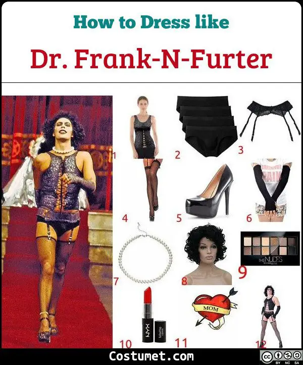 Dr Frank N Furter Rocky Horror Picture Show Costume For Cosplay