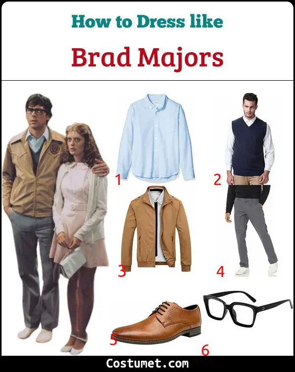 Brad Majors Costume for Cosplay & Halloween