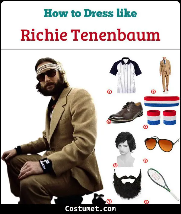 Richie Tenenbaum Costume for Cosplay & Halloween