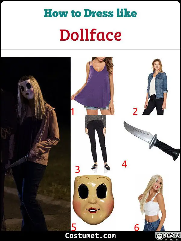 Dollface The Strangers Costume for Cosplay & Halloween