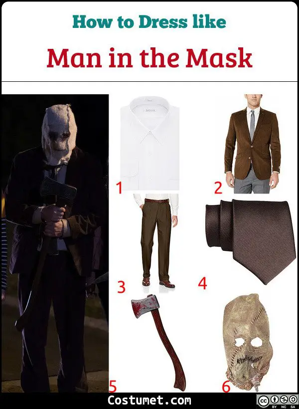 Man in the Mask The Strangers Costume for Cosplay & Halloween
