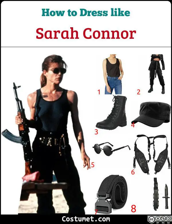 Sarah Connor Costume for Cosplay & Halloween