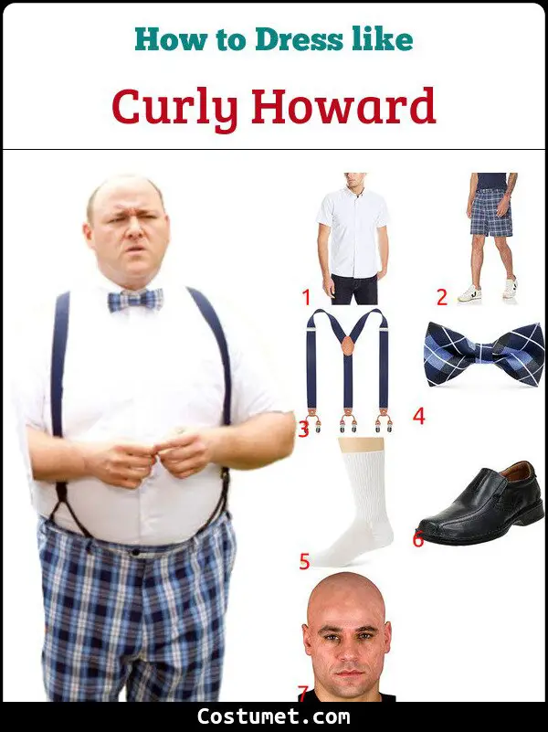 Curly Howard Costume for Cosplay & Halloween