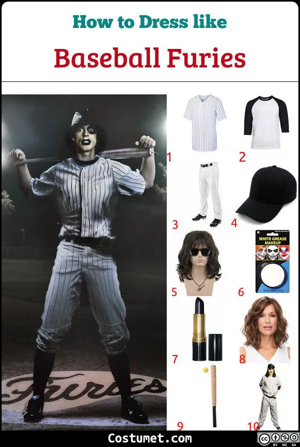 Baseball Furies from The Warriors Costume for Cosplay & Halloween