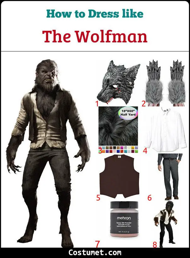 The Wolfman Costume for Cosplay & Halloween