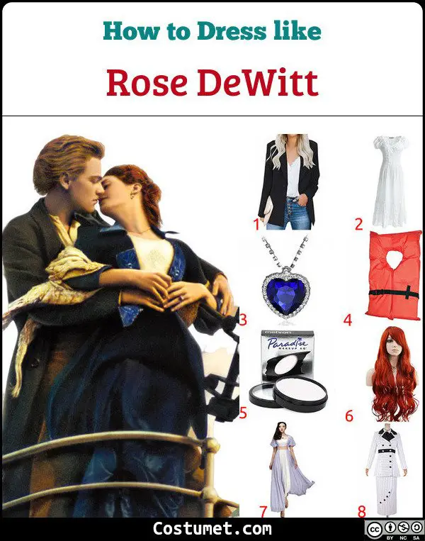 Rose DeWitt (Titanic) Costume for Cosplay & Halloween