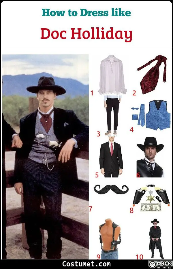 Doc Holliday Costume for Cosplay & Halloween