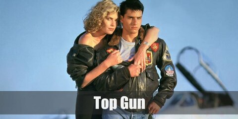 Top Gun Pilot costume is a one-piece olive jumpsuit with lots of patches is what you’ll be wearing if you’re going to be one of them. Charlie’s costume can easily be recreated with a white button-down shirt paired with a black pencil skirt. Then top it with a black jacket. She also wears black pumps and has a blonde hair!