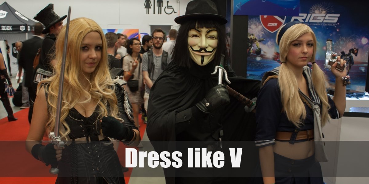 V from Vendetta Costume for Cosplay & Halloween 2023