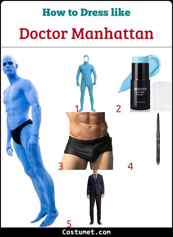 Doctor Manhattan Costume for Cosplay & Halloween
