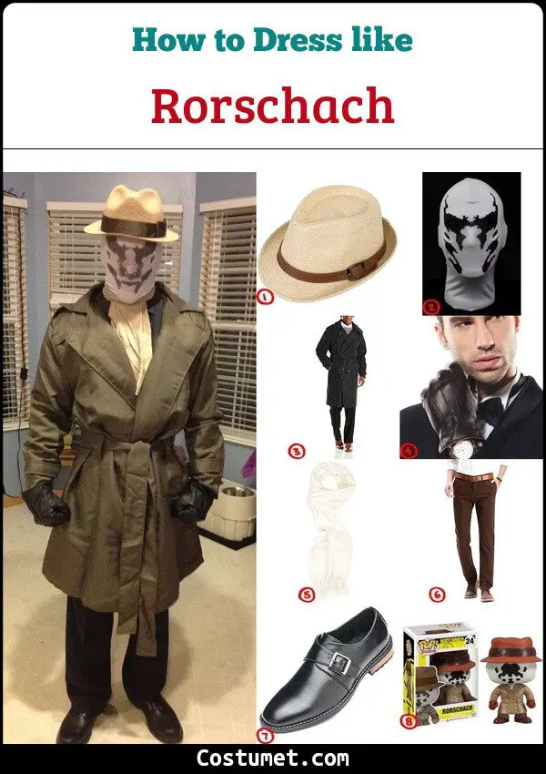 Rorschach Costume for Cosplay & Halloween