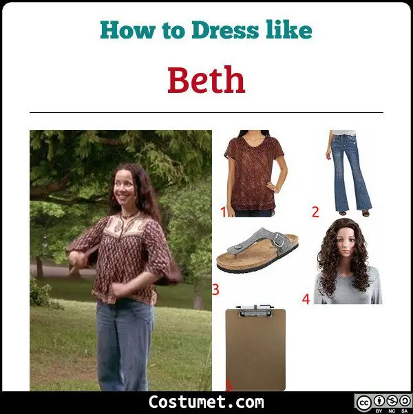 Beth Wet Hot American Summer Costume for Cosplay & Halloween