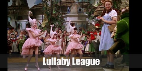 The Lullaby League costume features a pink tutu and a pink hat.