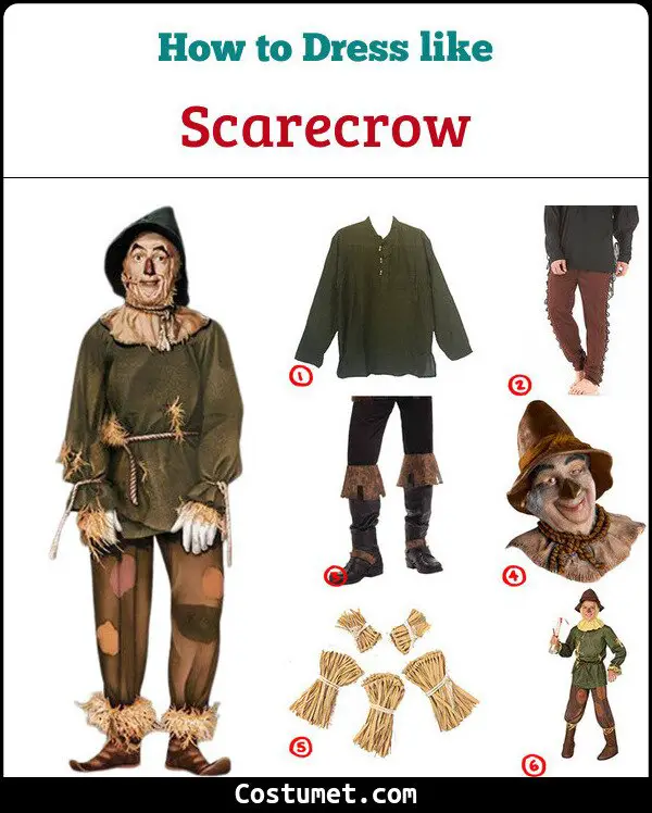 Scarecrow Costume for Cosplay & Halloween