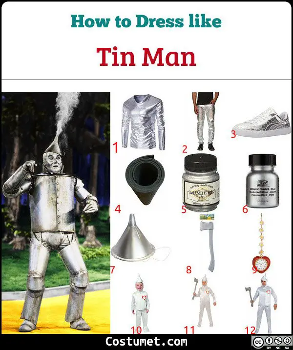 Tin Man Costume for Cosplay & Halloween