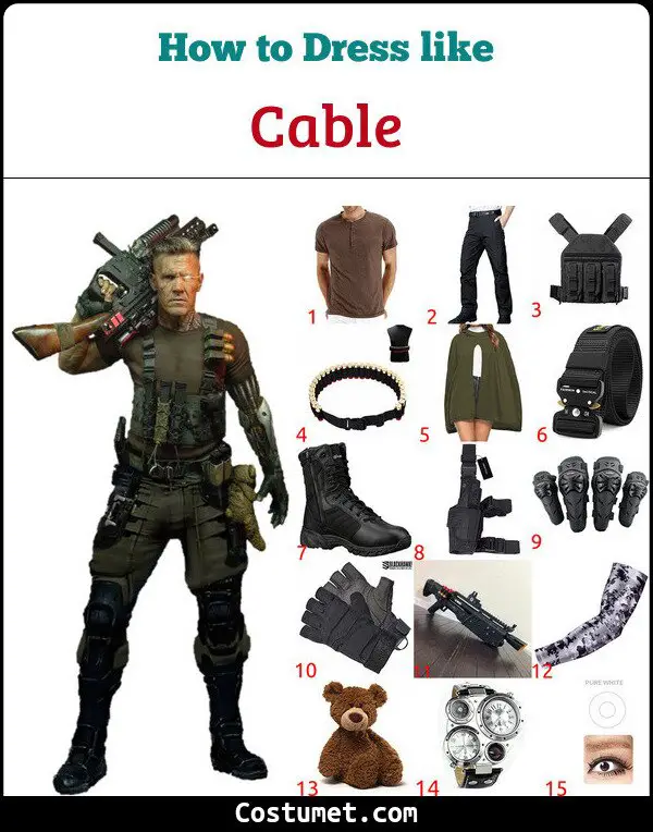 Cable Costume for Cosplay & Halloween