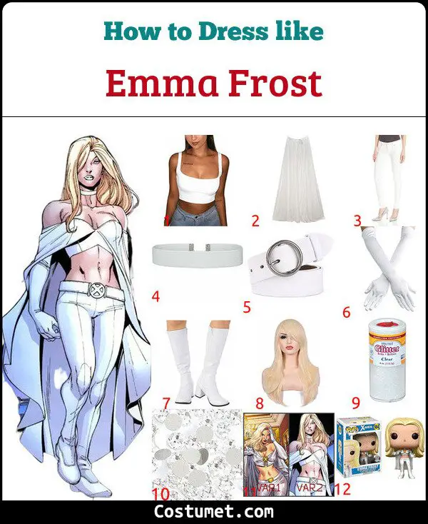 Emma Frost Costume for Cosplay & Halloween