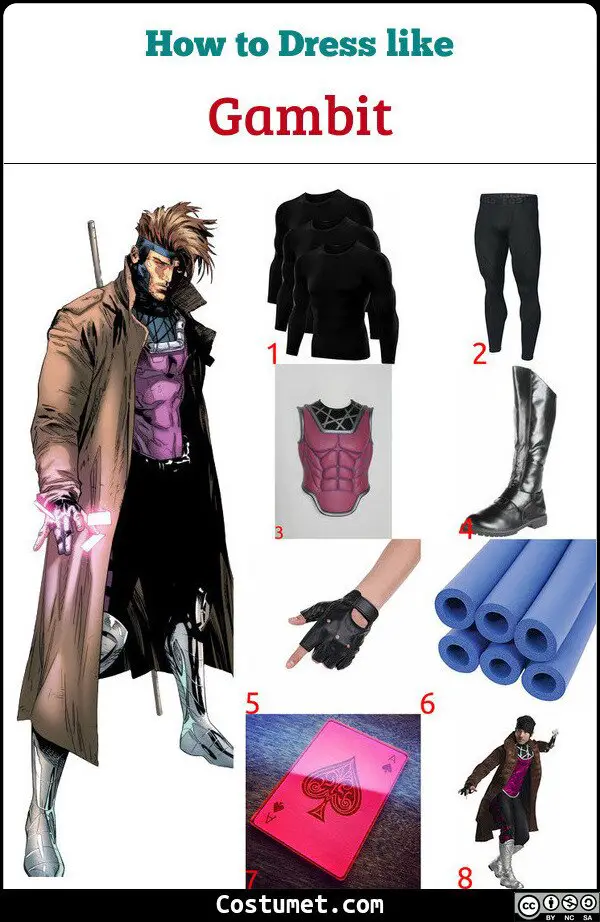 Gambit Costume for Cosplay & Halloween