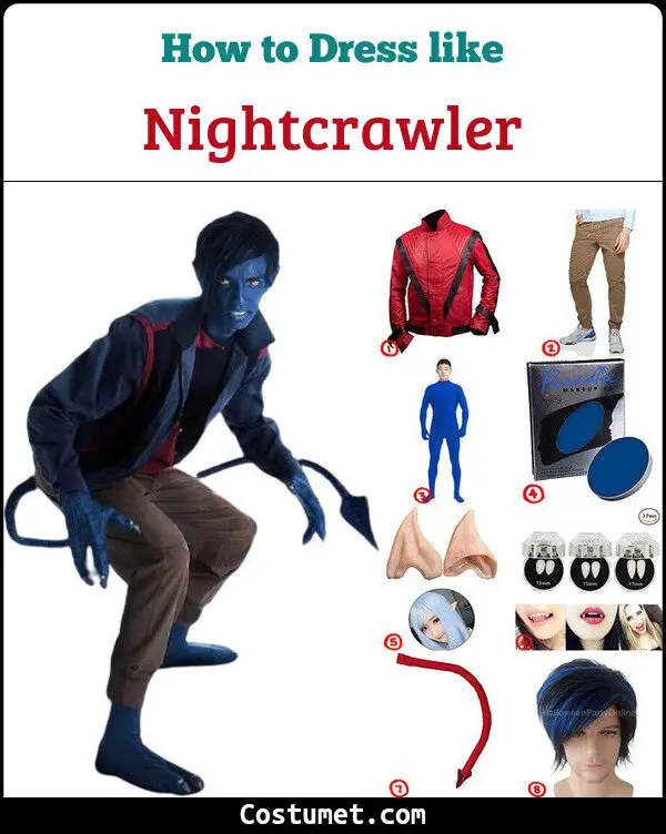 Nightcrawler Costume for Cosplay & Halloween