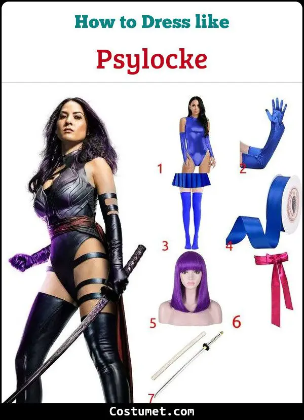 Psylocke Costume for Cosplay & Halloween