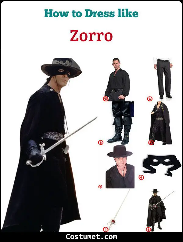 The Zorro And Elena Costume For Cosplay And Halloween