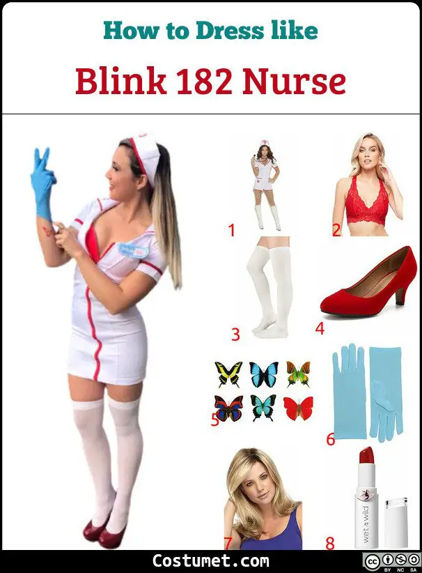 Blink 182 Nurse Costume for Cosplay & Halloween