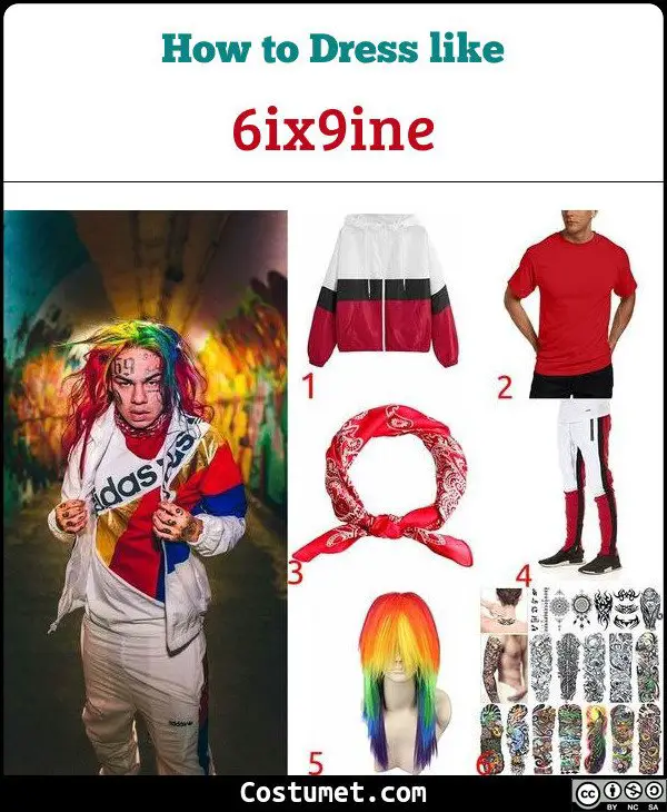 6ix9ine Costume for Cosplay & Halloween