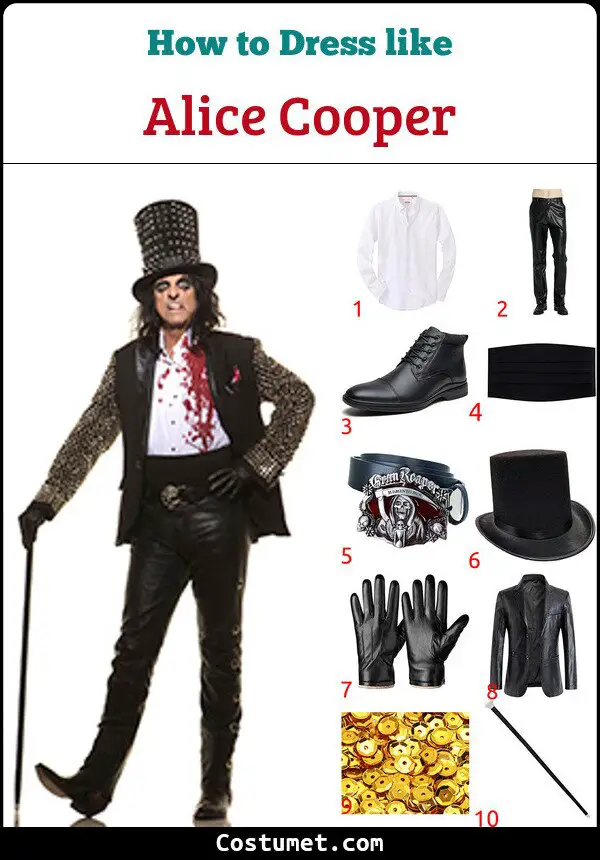 Alice Cooper Costume for Cosplay & Halloween