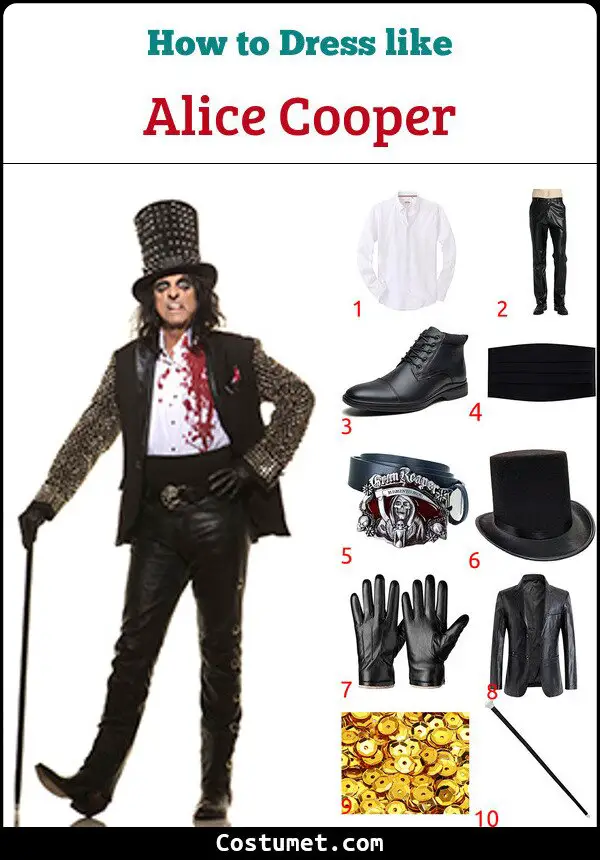 Alice Cooper Costume for Cosplay & Halloween 2023