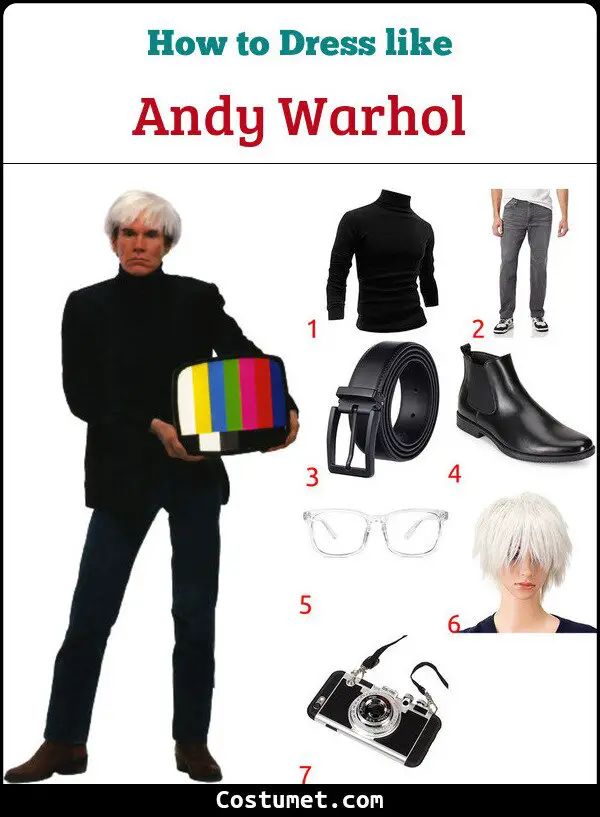 Andy Warhol Costume for Cosplay & Halloween