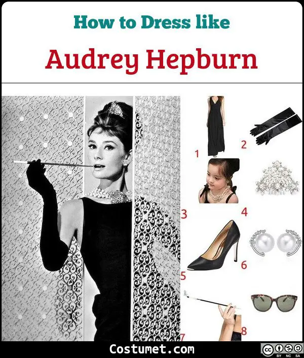 Audrey Hepburn's Holly Golightly Costume for Cosplay & Halloween