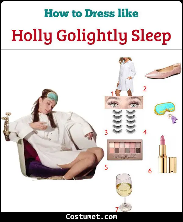 Holly Golightly Sleep Costume for Cosplay & Halloween