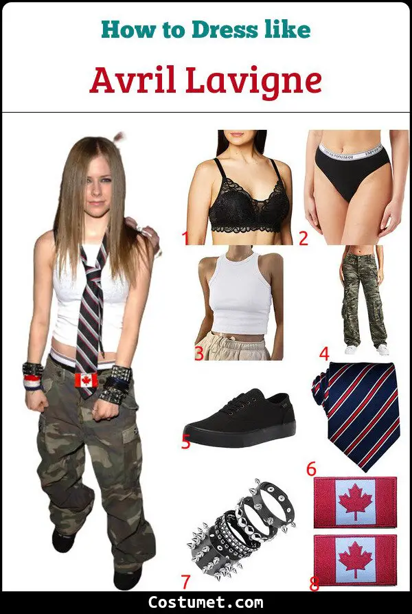 Avril Lavigne Costume for Cosplay & Halloween