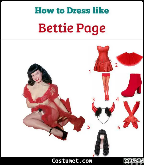 Bettie Page Costume for Cosplay & Halloween