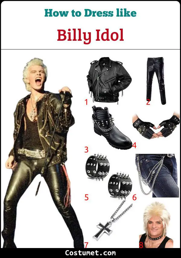 Billy Idol Costume for Cosplay & Halloween