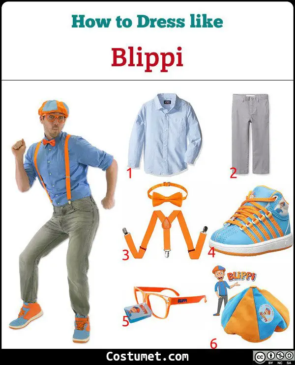 Blippi Costume for Cosplay & Halloween