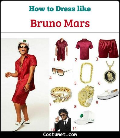 Bruno Mars Costume for Cosplay & Halloween 2023