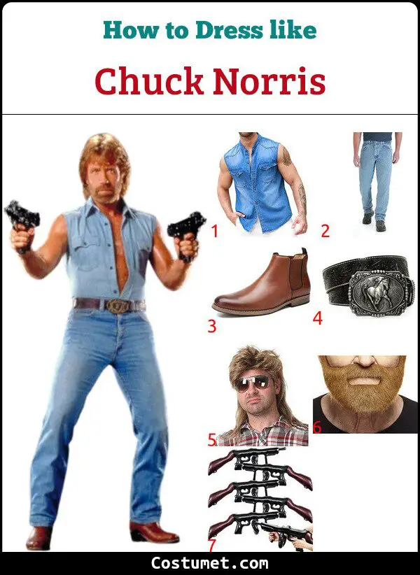 Chuck Norris Costume for Cosplay & Halloween